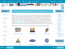 Tablet Screenshot of exoticincense.com